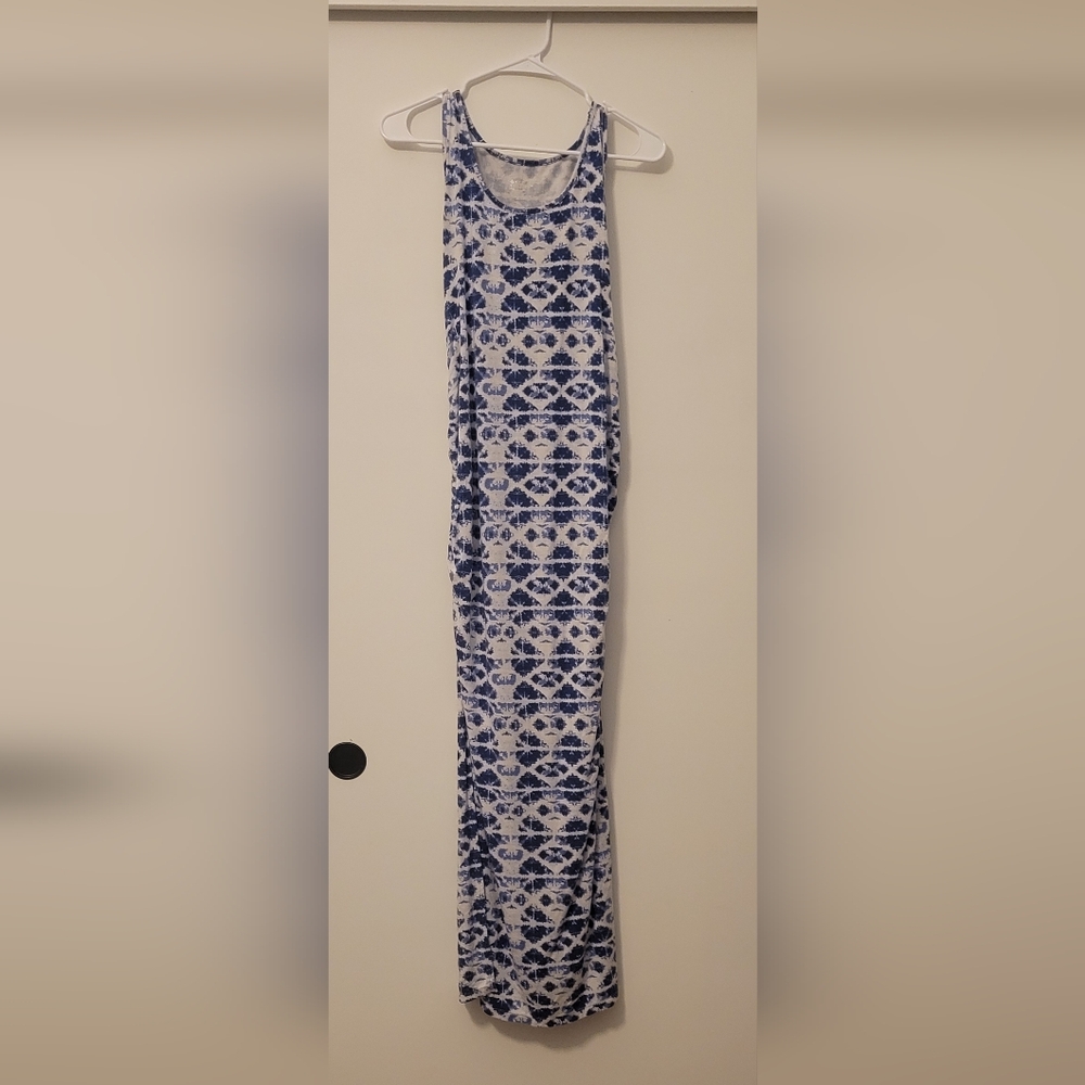 Isabel Maternity dress - Blue/White- Size S